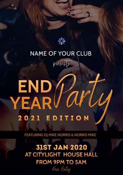 end of year party flyer|year end party 2023 design.